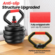 Adjustable dumbbell set 45 lbs (22.5LB Pair) Free Weights set with upgraded nut 4 in 1 Weight Set Used as Kettlebells Barbell Pu