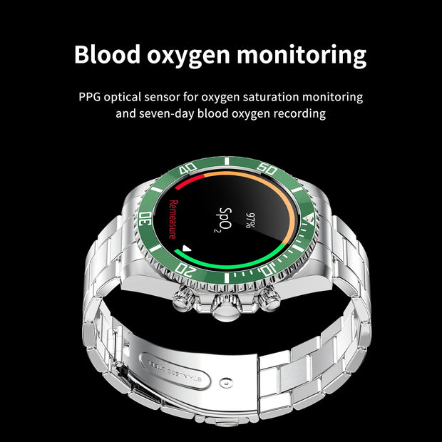 Smart Watch Man Smartwatch AW12 high-end luxury 2024 Android IOS Korean Support Steel Connected Replica Miltary pk gts4 global