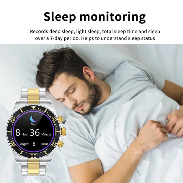 Smart Watch Man Smartwatch AW12 high-end luxury 2024 Android IOS Korean Support Steel Connected Replica Miltary pk gts4 global