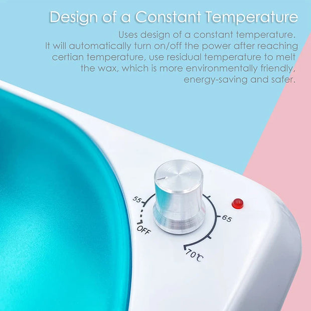 Proffessional Wax Heater Large Capacity Epilator Paraffin Wax Melter Temperature Control for Moisturize & Relieve Chapped Skin