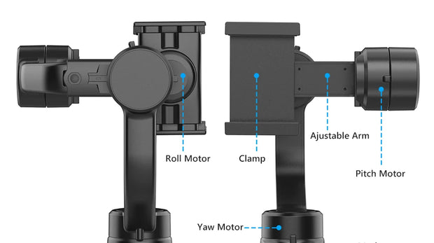 F8 Handheld 3-Axis Gimbal Phone Holder Anti Shake Video Record Stabilizer for Xiaomi iPhone Cellphone Smartphone