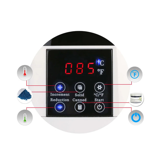 2025 New 500CC Wax Heater Warmer Hair Removal Wax Machine SPA Body Epilator Paraffin Wax Pot Smart LCD Temperature Display