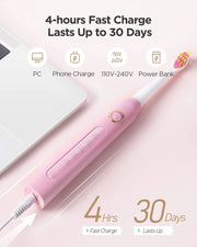 Fairywill Electric Sonic Toothbrush FW-507 USB Charge Rechargeable Adult Waterproof Electronic Tooth Brushes Replacement Heads s