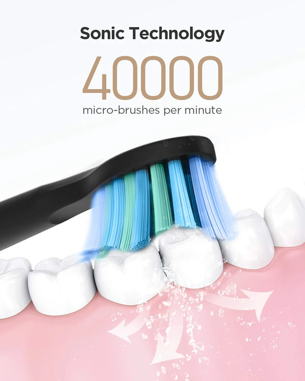 Fairywill Electric Sonic Toothbrush FW-507 USB Charge Rechargeable Adult Waterproof Electronic Tooth Brushes Replacement Heads s