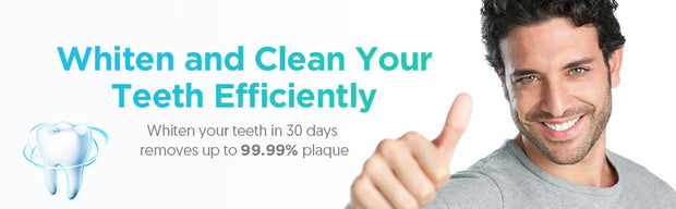 Sejoy Electric Toothbrush Whitening Tooth 7 Cleaning Modes for Dental Care Sonic Toothbrush , 2 minutes Smart Timer , IPX7
