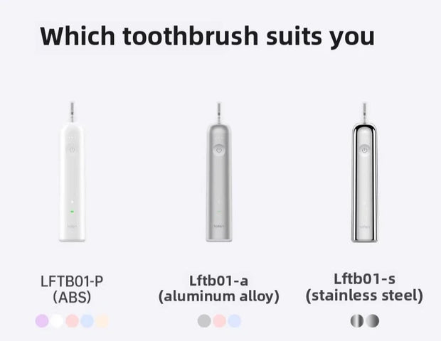 Laifen Laifen's new generation of vibration sweeping electric toothbrush, stainless steel color LFTBO1-S Wave  teeth whitening
