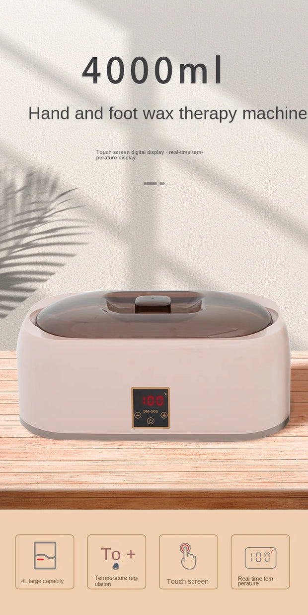 beauty salon hand wax machine 4000ml hand wax therapy machine hand film honey wax heater household melting machine 220V