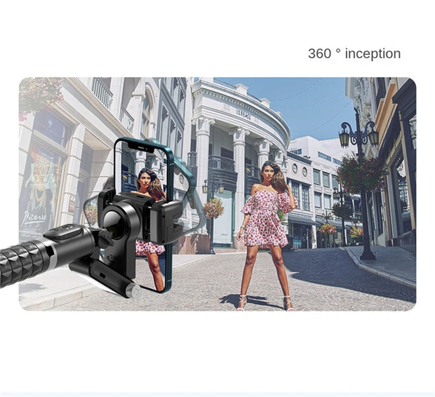 2025 NEW Ai Gimbal Stabilizer Desktop Following Shooting Mode Selfie Stick Monopod With Bluetooth Shutter For Smartphone Live