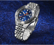 San Martin Original Design 38.8mm Upgrade Diver Watch Sunburst Enamel Dial NH35 Automatic Mechanical Luxury Waterproof 200m Lume