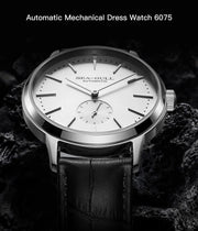 2025 Seagull Business Watch Men's Mechanical Wristwatches 50m Waterproof Leather Valentine Male Watches relogio masculino 6075