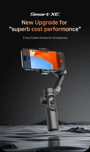 3-Axis Handheld Gimbal Wheel Selfie Stick With Fill Light Phone Holder Outdoor Photography Vlog Recording for iOS Android