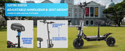 6000W High Power Adult Electric Scooter  Off-Road Commute Foldable 60V 38Ah Large Battery 60 Miles Range 50 Mph Fast E-Scooter