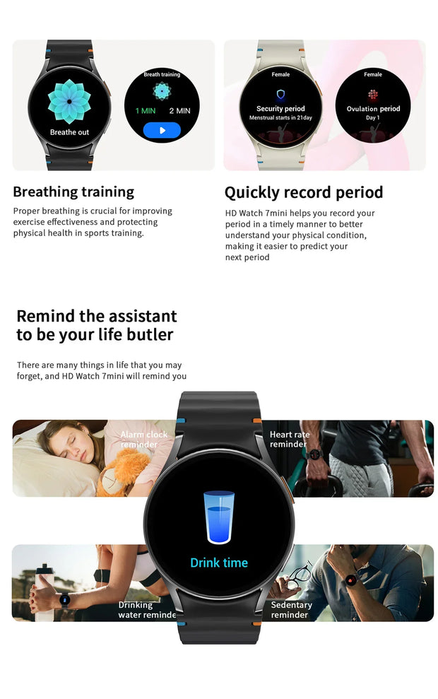 2025 Smart Watch 1.3" Sports Smartwatch Men Women Gift for Honor Magic6 Ultimate Tecno Pova 4 Pro Realme GT5  Oppo Find X7 PHZ11