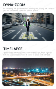 360° AI Handheld Gimbal Mobile Phone Anti-Shake Stabilizer Auto Face Tracking Aluminum Rod With Fill Light Optional Microphone