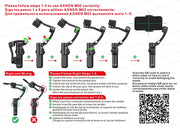 AXNEN M02 Gimbal Smartphone Stabilizer 3-Axis Anti-shake Video Record Handheld Selfie Gimbals for iPhone Android Face Tracking
