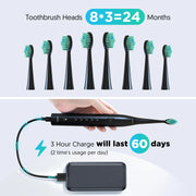 Sejoy Electric Toothbrush Whitening Tooth 7 Cleaning Modes for Dental Care Sonic Toothbrush , 2 minutes Smart Timer , IPX7