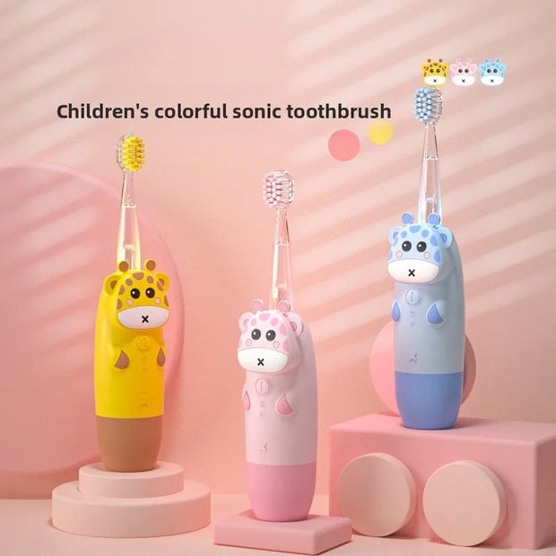 Smart electric toothbrush Sonic electric children's toothbrush 2-12 years old baby DuPont soft hair charging model