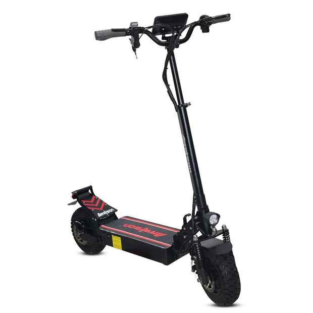 Arwibon Q30 2500W Adult Electric Scooter Single Motor Max Speed 50-60km/h, 48V16AH, 11 Inch Off Road Tire Sports Folding Electri