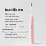Sonic Electric Toothbrush Adults Electric Toothbrushes with 4 Tooth Brush Replacement Head and 5 Brushing Modes