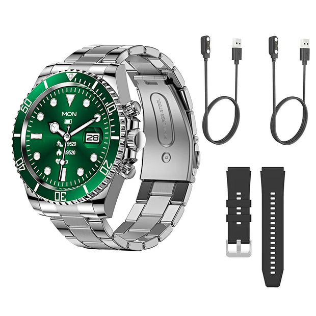 Smart Watch Man Smartwatch AW12 high-end luxury 2024 Android IOS Korean Support Steel Connected Replica Miltary pk gts4 global