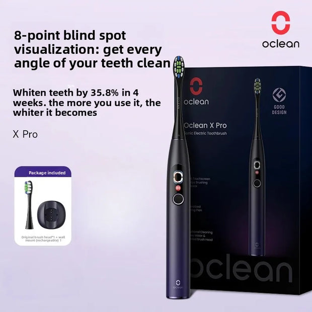 OCLEAN Xpro Sonic Electric Toothbrush Electric Toothbrush Visual Screen Intelligent Couple Male Female Adult Soundwave Style QH2