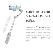 FeiyuTech VB4 Kit Smartphone Stabilizer Face Tracking Fill light 3-Axis Phone Gimbal Built-in Selfie Stick Portable iPhone16