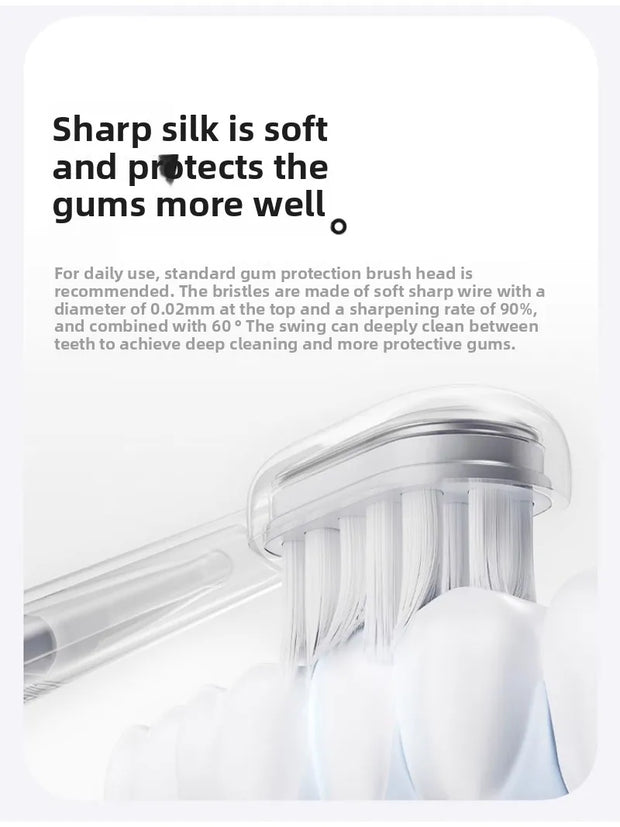 Laifen Laifen's new generation of vibration sweeping electric toothbrush, stainless steel color LFTBO1-S Wave  teeth whitening