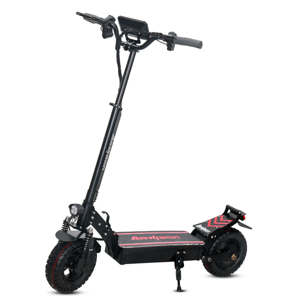 Arwibon Q30 2500W Adult Electric Scooter Single Motor Max Speed 50-60km/h, 48V16AH, 11 Inch Off Road Tire Sports Folding Electri