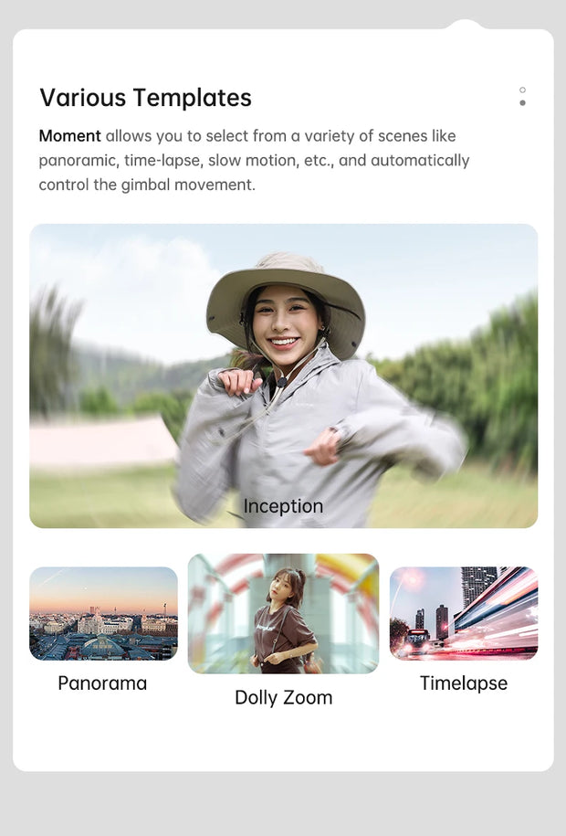hohem Official V3 Smartphone Stabilizer Ai Face Tracking 3-Axis Phone Gimbal Built-in Selfie Stick Portable iPhone16/Samsung