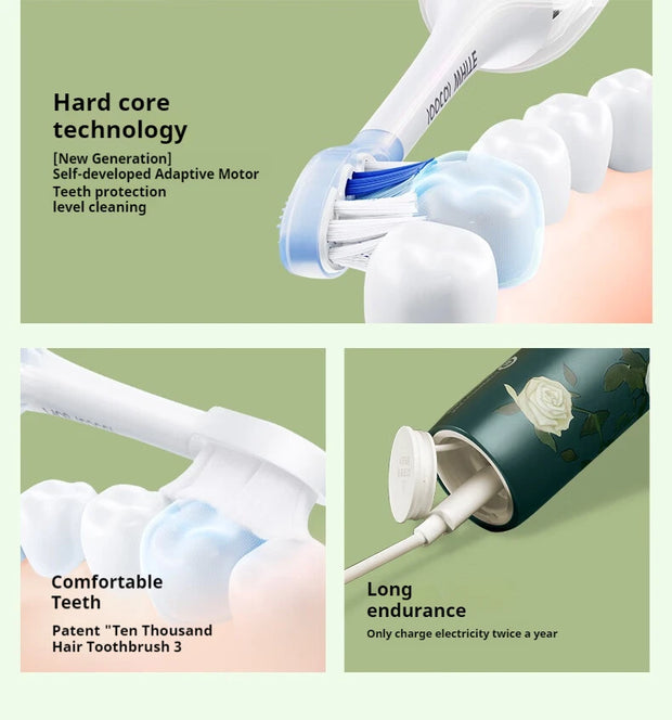 SOOCAS Van Gogh X3S Adult Smart Electric Toothbrush IPX7 Waterproof  Sonic Tooth Brush Upgraded USB Fast Chargeable