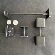 3-in-1 Adjustable Dumbbell Set Free Weight Dumbbells, Kettlebells, and Barbell for Versatile Fitness Training