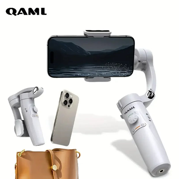 QAML M2 2024 New 360 Rotation Gimbal Stabilizer Selfie Stick Desktop tracking gimbal For Tiktok Smartphone live