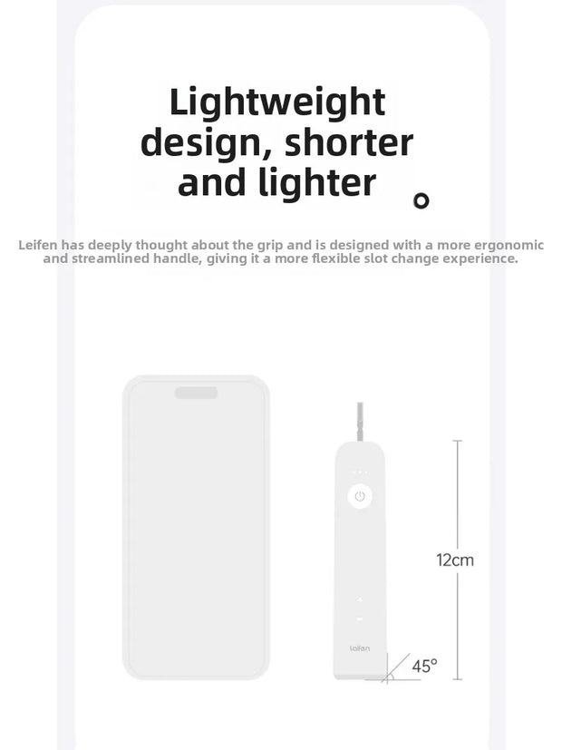 Laifen Laifen's new generation of vibration sweeping electric toothbrush, stainless steel color LFTBO1-S Wave  teeth whitening
