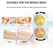Electric Double Pot Wax Warmer Wax Heater Warmer with LED Display Skin Hair Removal Adjustable Temperature For Beauty Salon Home