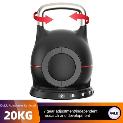 MIYAUP New Product Launch Quick Adjust Dumbbell Weighing 20 KG/44 Pounds With 7 Adjustable Levels Kettlebell