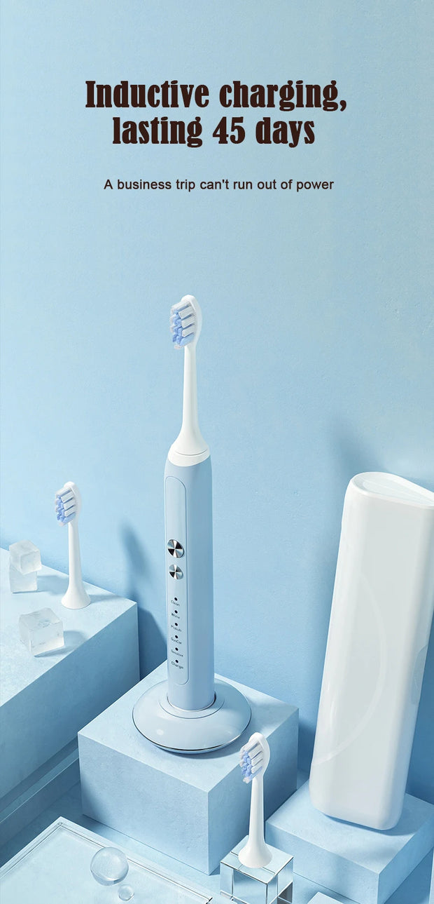 Sonic Electric Toothbrush Adults Electric Toothbrushes with 4 Tooth Brush Replacement Head and 5 Brushing Modes