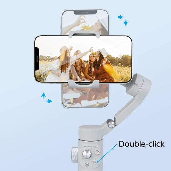 FeiyuTech VB4 Kit Smartphone Stabilizer Face Tracking Fill light 3-Axis Phone Gimbal Built-in Selfie Stick Portable iPhone16