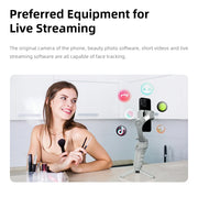 M01 3-Axis Smart Gimbal Handheld Stabilizer Selfie Tripod with Fill Light for Smartphone Anti Shake Foldable for Xiaomi iPhone