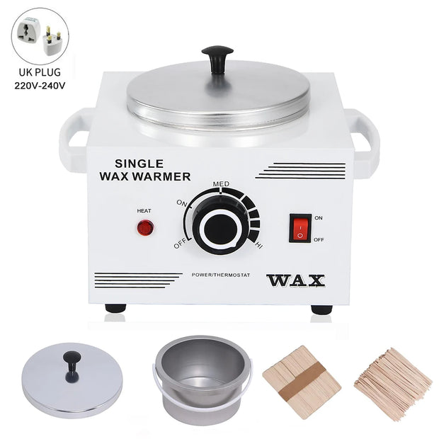 Single Pot Paraffin Heater Professional Electric Wax Heater Hair Removal Dual Parrafin Adjustable Temperature SPA Hair Removal
