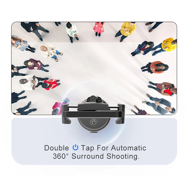 Intelligent Handheld Stabilizer Follow-up 360 Rotation Phone Gimbal Stabilizer Selfie Stick Tripod for Tiktok Live Photography