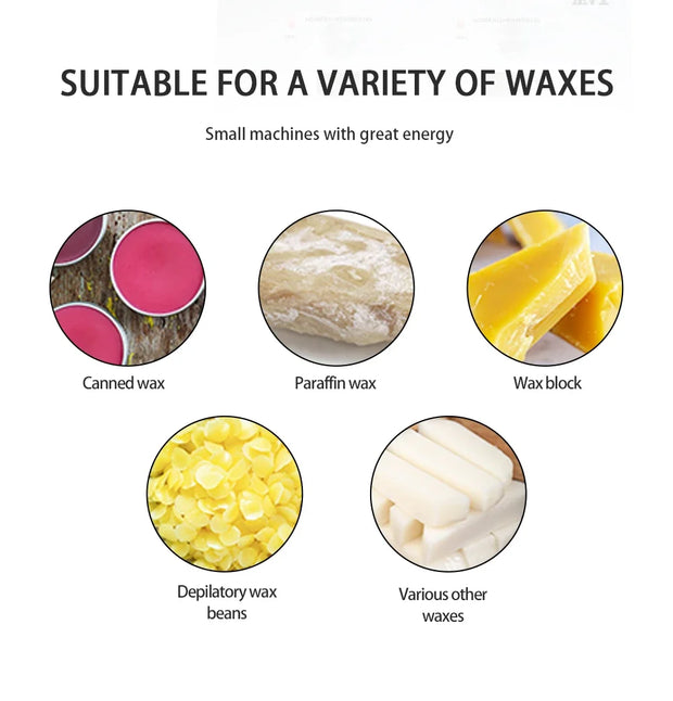 Wax Heater Double Paraffin Electronic Display Facial Skin SPA Equipment Dual Hot Hair Removal Tool Adjustable Temperature