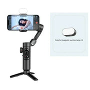 3-Axis Handheld Gimbal Wheel Selfie Stick With Fill Light Phone Holder Outdoor Photography Vlog Recording for iOS Android