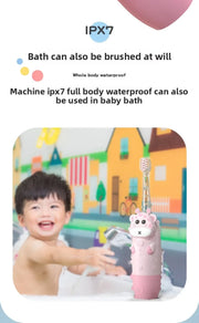 Smart electric toothbrush Sonic electric children's toothbrush 2-12 years old baby DuPont soft hair charging model