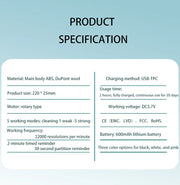 2002 Rotating electric toothbrush New 2025 Adult Timer Brush 6 Mode USB Charger Rechargeable Tooth Brushes Replacement Heads Set