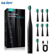 Sejoy Electric Toothbrush Whitening Tooth 7 Cleaning Modes for Dental Care Sonic Toothbrush , 2 minutes Smart Timer , IPX7