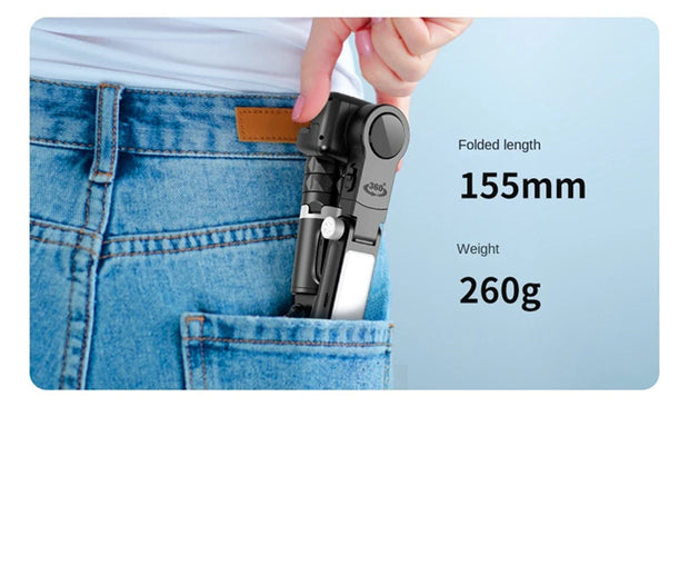 2025 NEW Ai Gimbal Stabilizer Desktop Following Shooting Mode Selfie Stick Monopod With Bluetooth Shutter For Smartphone Live