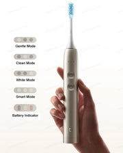 XIAOMI MIJIA Multi-Directional Oscillation Electric Toothbrush,IPX8,Smart 5 Modes, 30day Battery Life, App Control & Travel Lock