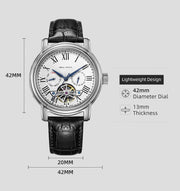 2025 New Seagull Men's Watch Automatic Mechanical Wristwatch Multi-Function Hollow Flywheel Business Simple Watch D819.622