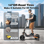 2025 Upgraded Escooter X8P 8000W 60V 38.4AH 13/14 inch Dual Motor Adult Off-road Electric Scooter Speed 100KM/H Mileage 120KM
