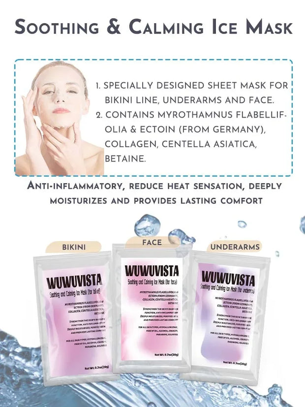 WUWUVISTA Waxing Kit 23 items, Christmas Gift Hard Wax Hair Removal with Wax Heater&Beans for Body/Face/Brazilian/Sensitive Skin